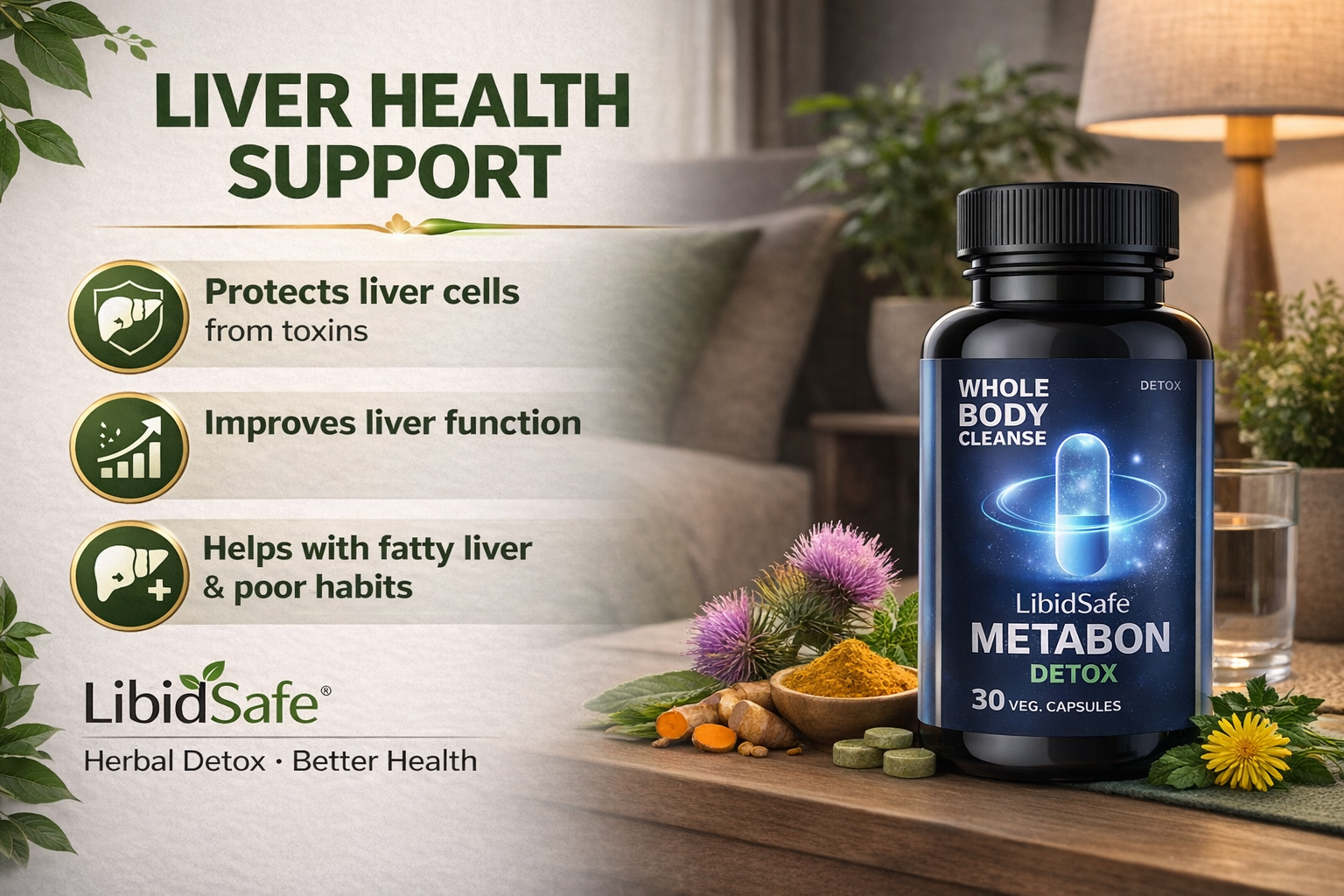 Metabon Detox Capsules + Extra Special Face Glow Capsules | Whole Body Cleanse & Skin Glow Support Combo (Pack of 2)