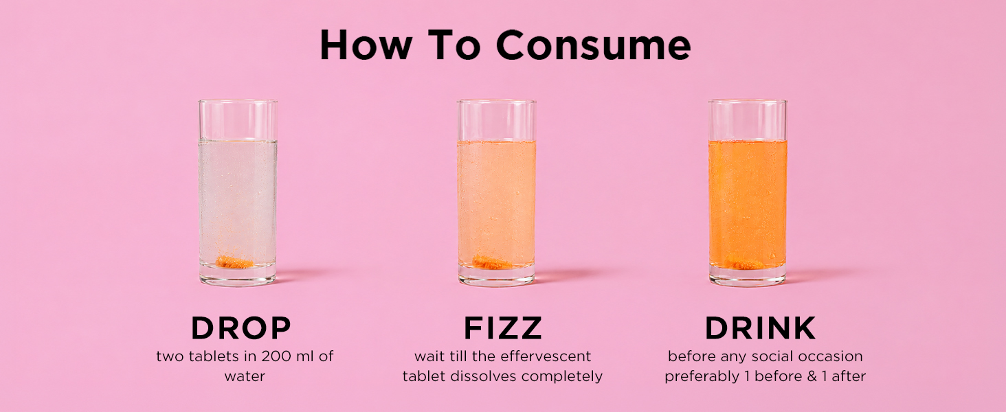 Auric Party Detox Effervescent Tablet - Drop, Fizz & Drink - 80 Tablets