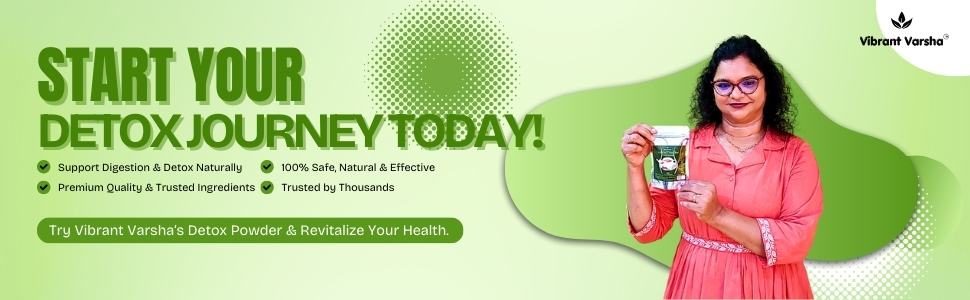 Premium Detox Powder for Digestion & Gut Health | Helps Relieve Bloating, Acidity & Constipation | Boosts Metabolism | 100% Natural | 100 Gram x 2