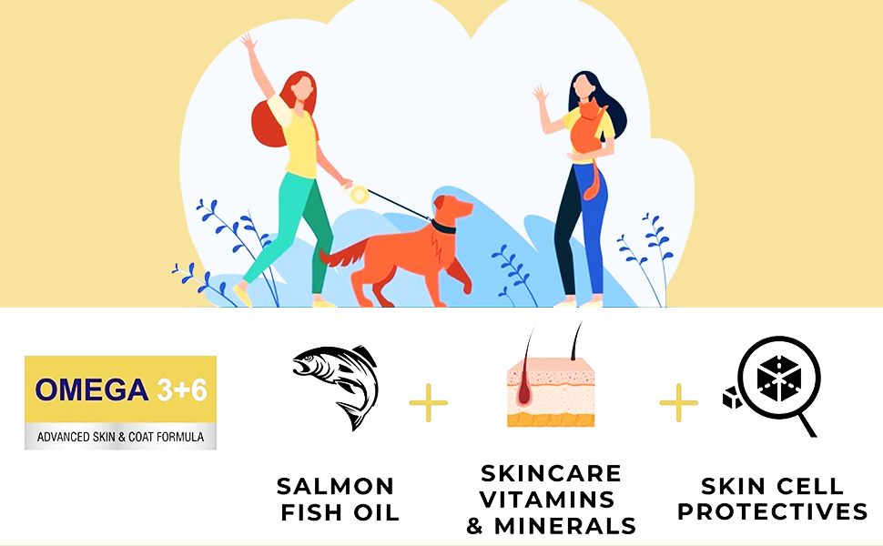 PET360 Omega 3+6 Salmon Fish Oil for Dogs & Cats 100 ml | Skin & Coat Syrup