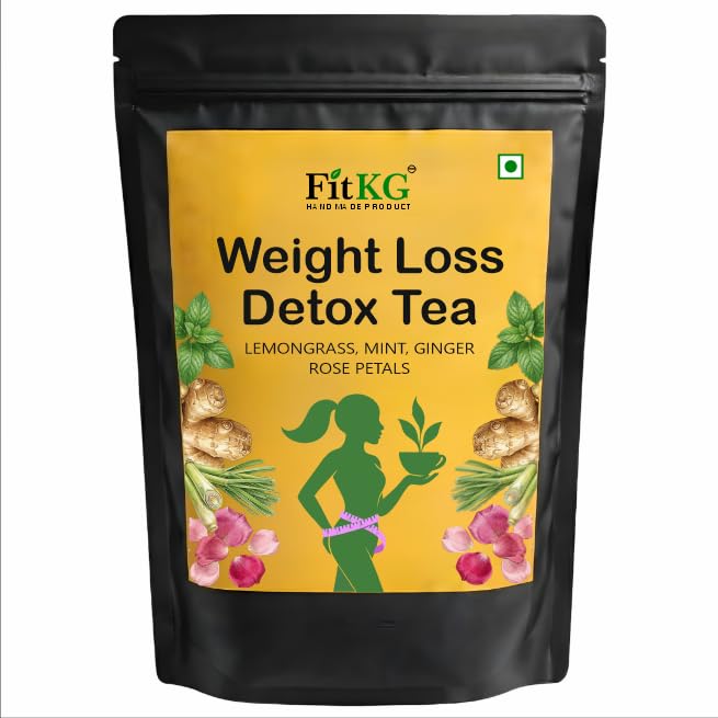 FIT KG HANDMADE PRODUCT Belly Fat Detox Herbal Tea for Weight Management, Natural Blend, 30 Day Detox, for Women and Men