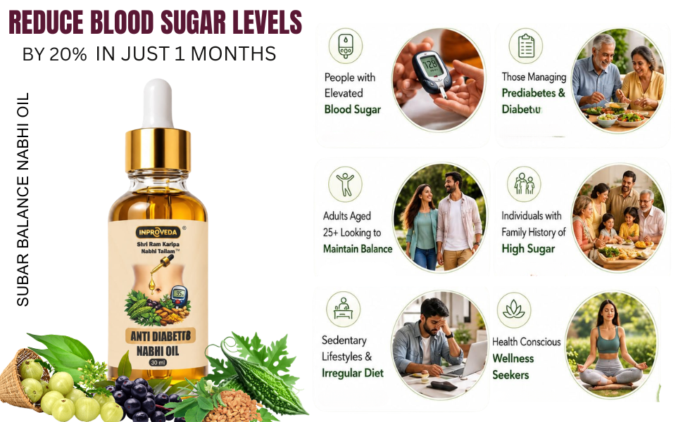 Digestion-Detox & Joint-Nerve Pain Relief Nabhi Oil | Inproveda Nabhi Oil for Ayurvedic Multi Benefit Belly Button Oil for Daily Wellness & Relaxation | नाभि तेल | Combo Pack of 30ml + 30ml=60ml