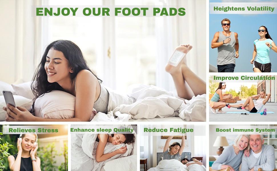 Jitgol Herbal Foot Detox Pads for Toxin Removal | Pain Relief Foot Patches for Feet Cleansing | Natural Ingredients for Sleep Aid | Overnight Use | Toxin Removal with Bamboo Vinegar and Acupoint Micro-Massage Technology | Pack Of Pads (30)