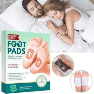Jitgol Herbal Foot Detox Pads for Toxin Removal | Pain Relief Foot Patches for Feet Cleansing | Natural Ingredients for Sleep Aid | Overnight Use | Toxin Removal with Bamboo Vinegar and Acupoint Micro-Massage Technology | Pack Of Pads (30)