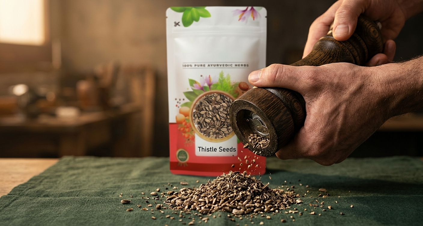 IndianJadiBooti Milk Thistle Seeds (400g) - Ultimate Liver Detox & Fatty Liver Support | Raw Silybum Marianum (Silymarin) | Edible Doodh Patra Beej for Tea & Powder | Alcohol Recovery Cleanse