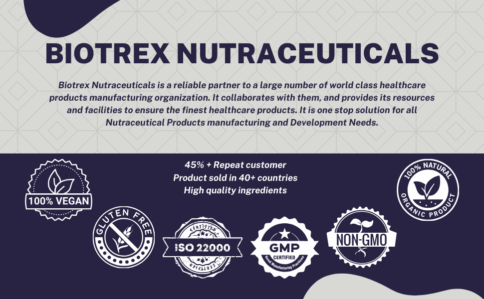 Biotrex Nutraceuticals Bilberry Extract 275mg (Anthocyanidins) Healthy Vision, Antioxidant & Eye Health Supplement, 90 Veg Capsules