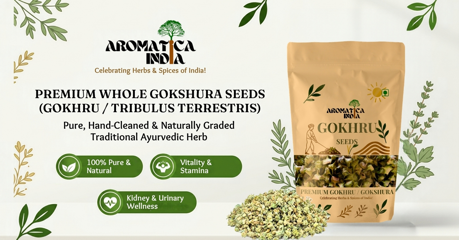 Organic Gokhru Seeds Gokshura Tribulus Terrestris Raw Whole Fruit Herb 100gm