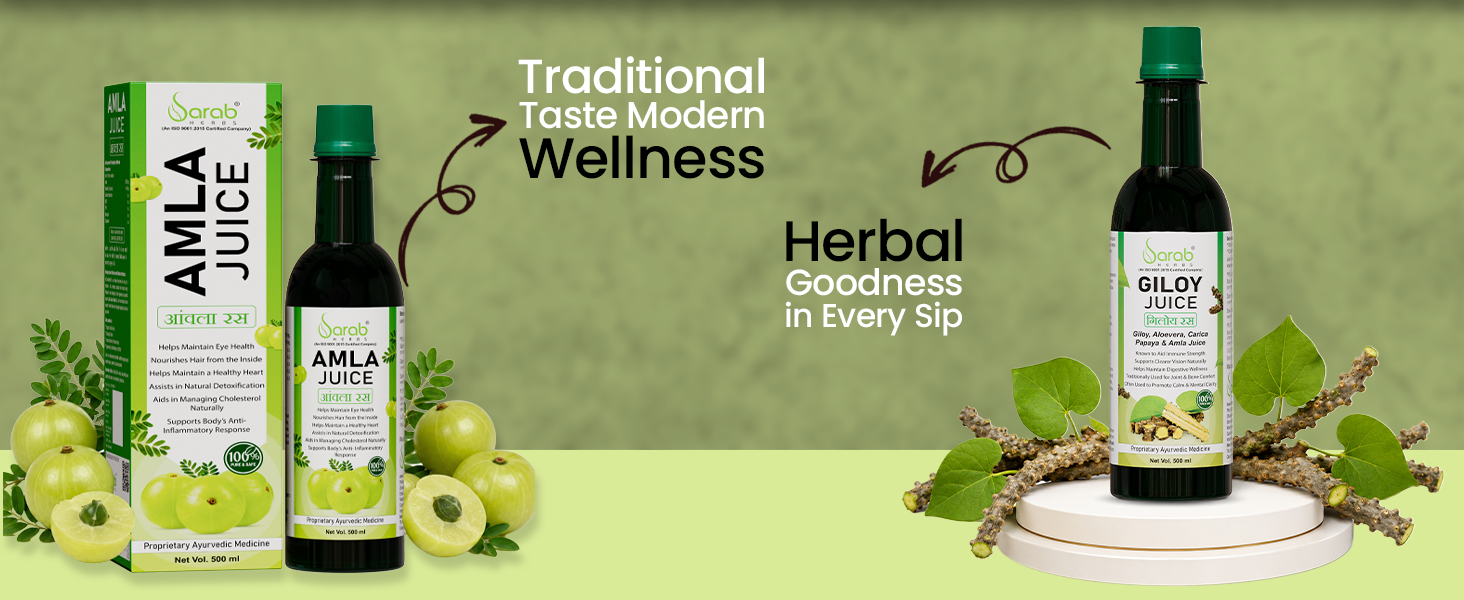 Sarab Herbs Noni Juice | Joint Pain Relief with Noni, Nirgundi & Dashmool | Helps with Joint Mobility, Flexibility & Daily Comfort | Rich in Antioxidants, Boosts Energy, Builds Immunity, Natural Detoxifier, | Supports Diabetes Care, Digestion, Immunity & Skin Health, 500ml