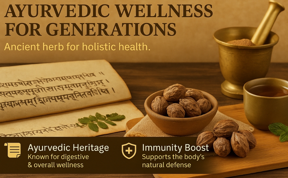 Badi Harad Whole 200g (Terminalia Chebula) | Sun-Dried & Handpicked | Ayurvedic Herb for Digestion & Detox