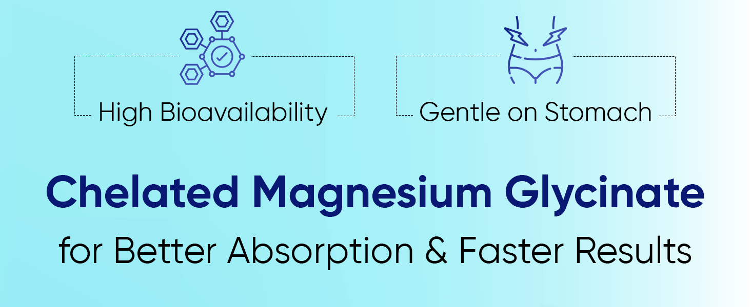 CUREFOREVER Magnesium Glycinate Supplement, Chelated Magnesium Bisglycinate Tablets for Muscle Recovery, Sleep Support & Digestion, Elemental Magnesiums 220mg/440mg – 60 Tablets