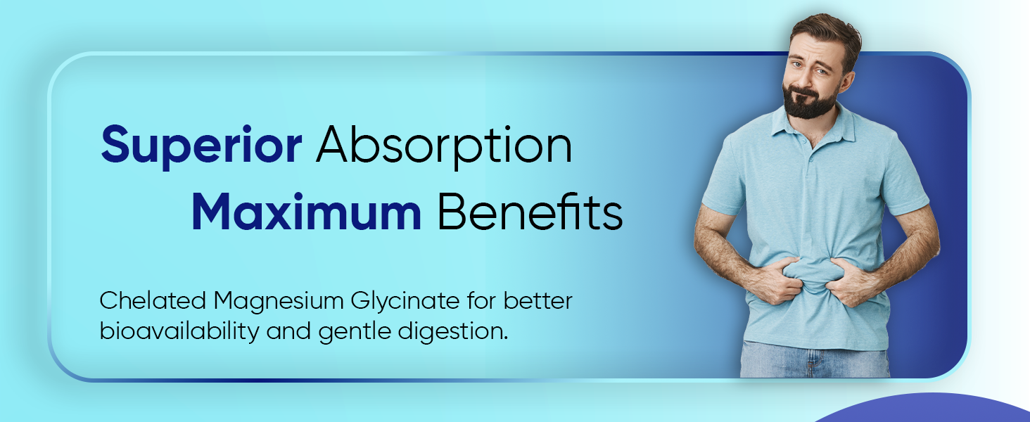 CUREFOREVER Magnesium Glycinate Supplement, Chelated Magnesium Bisglycinate Tablets for Muscle Recovery, Sleep Support & Digestion, Elemental Magnesiums 220mg/440mg – 60 Tablets