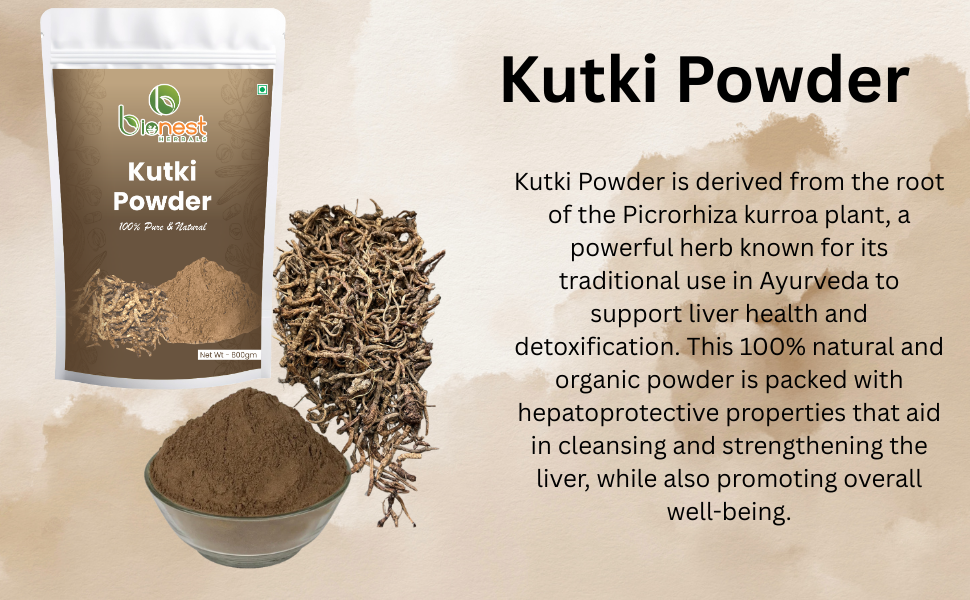 Kutki Powder - 200 gm | Picrorhiza Kurroa | Katuki | Kutaki | Liver Detox & Blood Sugar Support | Ayurvedic Herb