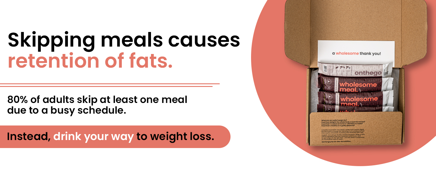 Supply6 Wholesome Meal | Easy, Drinkable Breakfast & Lunch on The Go | 400 Calories (Chocolate, 3 Meals)