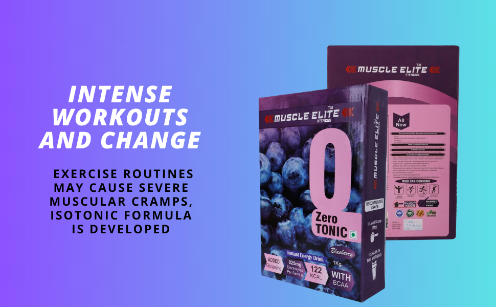 Isotonic Instant Energy Drink Formula, Extended Workout Electrolyte Energy Drink Dextrose Monohydrate and L-Glutamine | 825mg Electrolytes [32 Servings, Blueberry Flavor]