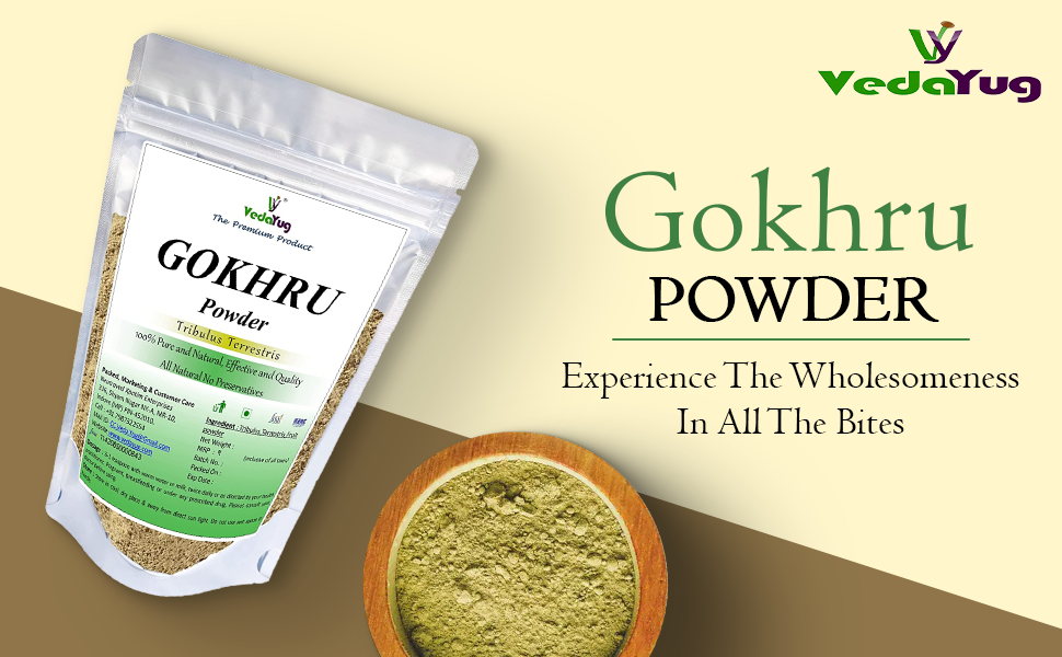 Gokhru Powder (200g) | Pure Chhota Gokshura (Tribulus Terrestris) | Natural Ayurvedic Herb for Urinary Wellness, Kidney Detox & Men's Vitality | गोखरू पाउडर | Inhouse Lab Tested