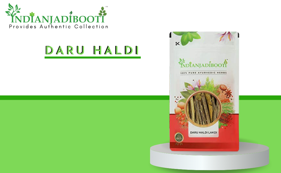 IndianJadiBooti Daru Haldi (Berberis Aristata) | 100g | Raw Tree Turmeric/Daruharidra | Natural Berberine Source for Skin Glow, Liver Health & Metabolic Wellness (Dried Bark)