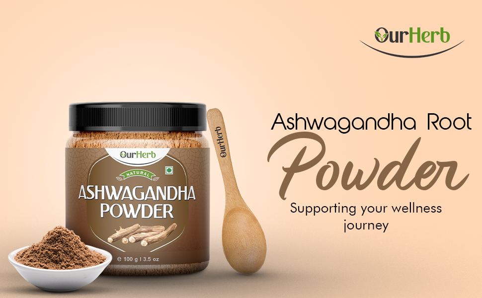 Pure & Natural Ashwagandha Powder 100g | Withania Somnifera Root Powder | Ayurvedic Herbal Product
