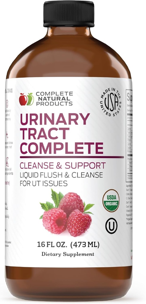 Complete Natural Urinary Tract Complete 12oz - Liquid Supplement for Urinary Tract Health with Organic Cranberry, D-Mannose, Beet Root, Fennel Seed, and Turmeric 2