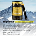 Pure Himalayan Shilajit Sticks with Natural Honey & Saffron, Easy to Consume,Shilajit Sticks for Energy Support, Vitality,Immune,85+ Trace Minerals, Fulvic Acid for Men & Women- 30 Sticks (1) 4