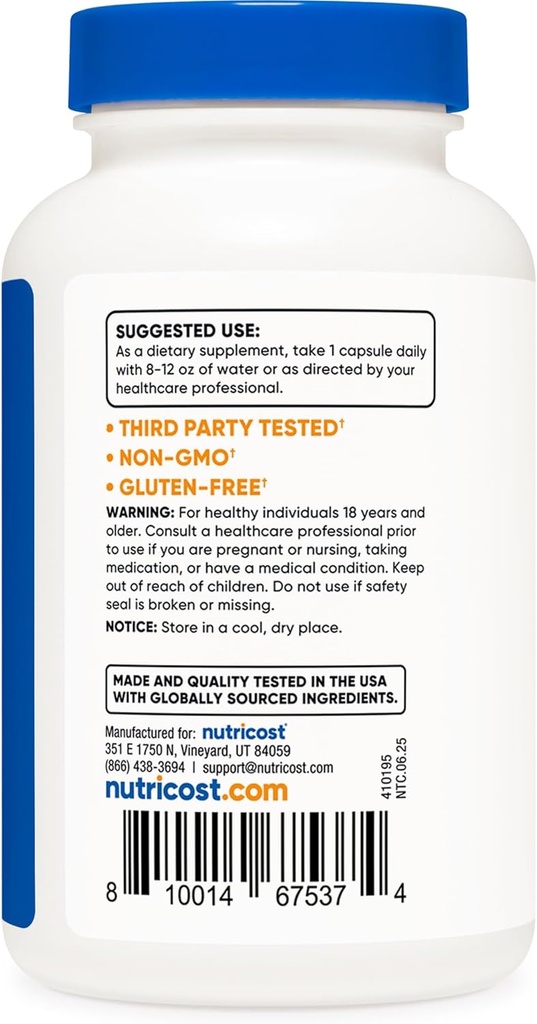 Nutricost Milk Thistle 1,000mg Equivalent, 240 Capsules (3 Pack) - 250mg of 4:1 Extract - Vegan, Non-GMO and Gluten Free 5