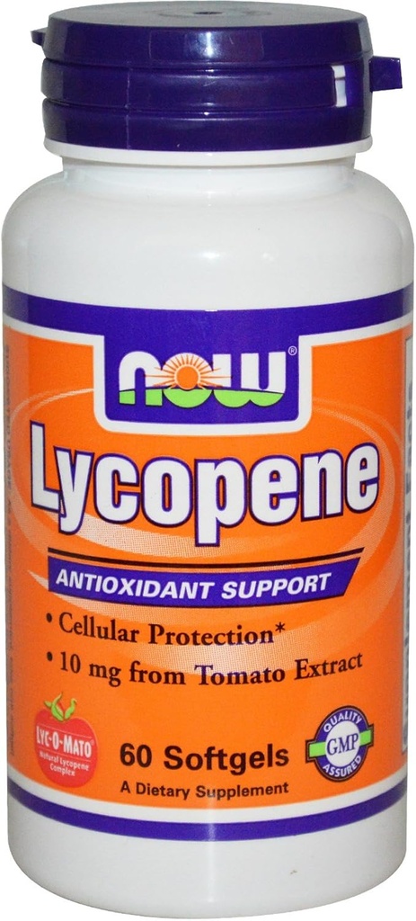 Nüüd toidud Lükopeen 10 mg - 60 Softgels