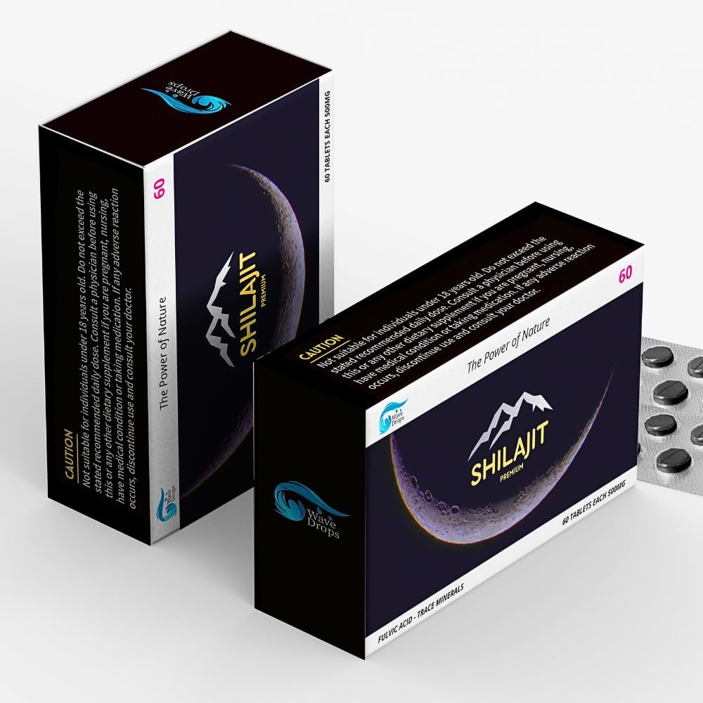 100% puhas maksimaalne tugevus Shilajit Vaigu tabletid: energia, ainevahetus, immuunsus - 85 + Trace Minerals & Fulvic Acid - Natural Shilajit tabletid