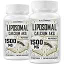 Liposomaalne kaltsium AKG täiendus 1500 MG (alfa-ketoglutaarhape), kõrge imendumine, tõhusam kui AAKG, Ca AKG pikaealisuse, vanusekaitse, rakuenergia, ainevahetusfunktsiooni jaoks, 120 Softgels