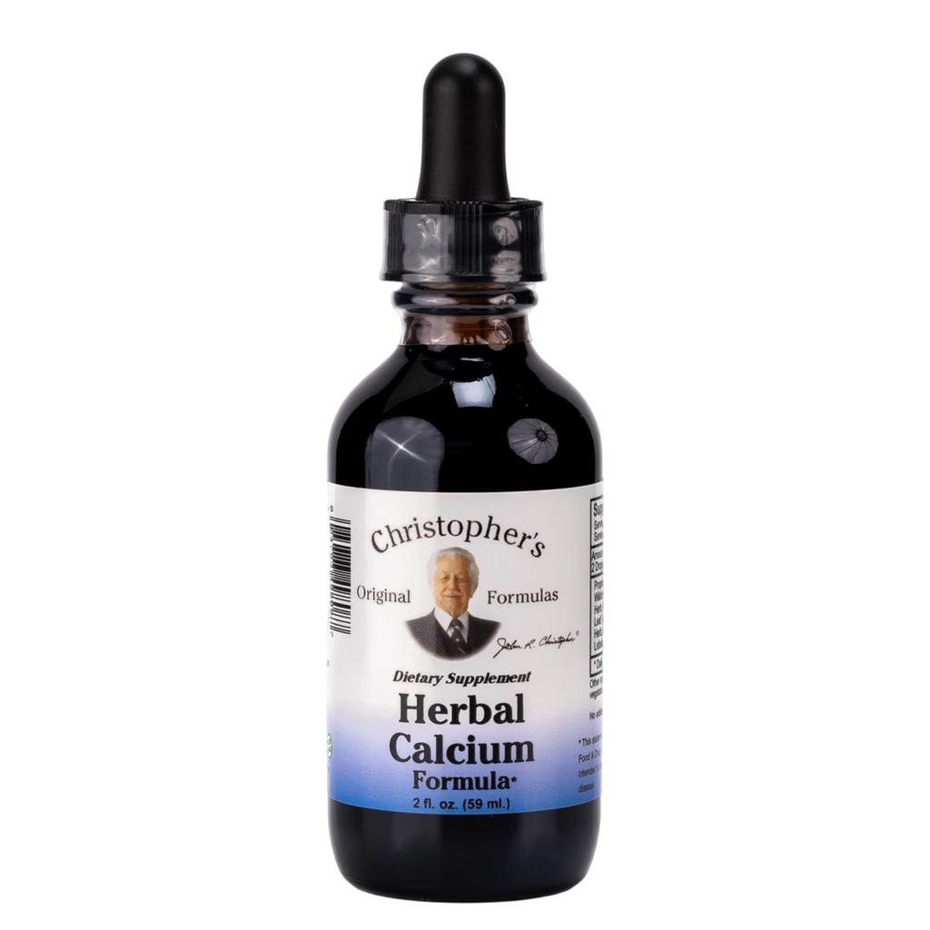Christopheri originaalsed valemid Taimse kaltsiumi ekstrakt, looduslik luu tervisetoetus, 2 oz