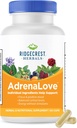 Ridgecrest taimed AdrenaLove, stress ja energia toetus täiendada Ashwagandha, L-Theanine, ženšenn, Schisandra, Taurine, Püha basiilik, Adaptogeenid, B vitamiinid (60 Vegan Caps, 30 Serv)