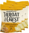 Jakemans Honey and Sidrun Throat & Chest Lozenges Köha tilgad - Köha, valulik kurk ja hooajaline distress rahustav leevendus - Vedel tilk kuju - 30 lozenges (3 Pack)