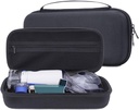 Hard Shell kandekott kaasaskantav pihuarvuti nebulisaator masin astma inhalaator, EVA reisikott astma Spacer Mask meestele ja naistele, Medicine Kits Korraldaja, Atomizer Hoidja võrgutaskuga