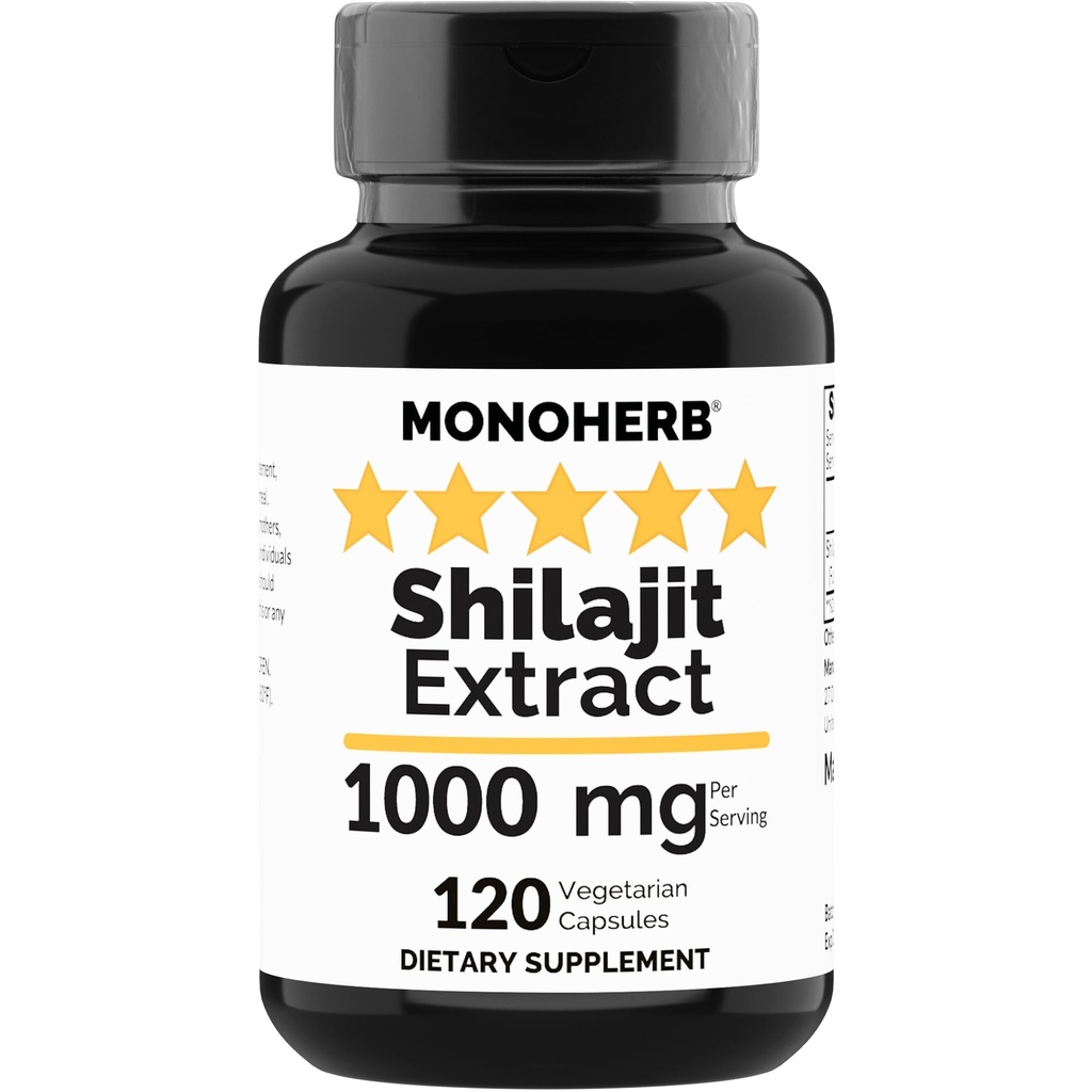 MONOHERB Shilajit Extract 1000 mg - 120 taimset kapslit