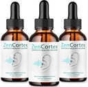 (3 Pack) Zencortex Tinnituse leevendamiseks - ametlik valem - Zencortexi tilgad kõrvadele, Zen Cortex 24 Tinnitus tilgad Vedelikulisandi ülevaated, Zen Cortexi kuulmistoetus valem, Zen Cortexi suukaudne (4oz)