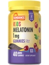 Sundance Kid's Melatoniin Gummies 1mg | 40 Count | Cherry Flavor | Vegan, Non-GMO ja Gluteenivaba täiendus