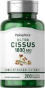 Piping Rock Cissus Quadrangularis Supplement 1800mg | 200 kapslit | Ultra kontsentreeritud taimeekstrakt | Mitte-GMO, Gluteenivaba