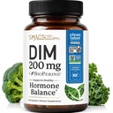 DIM Supplement 200 mg | Östrogeeni tasakaal naistele ja meestele | Hormonaalne akne, hormoonide tasakaal, menopaus ja antioksüdantide toetus | Clean Label Project Certified, Vegan & Soja vaba Diindolüülmetaan | 60 Ct.