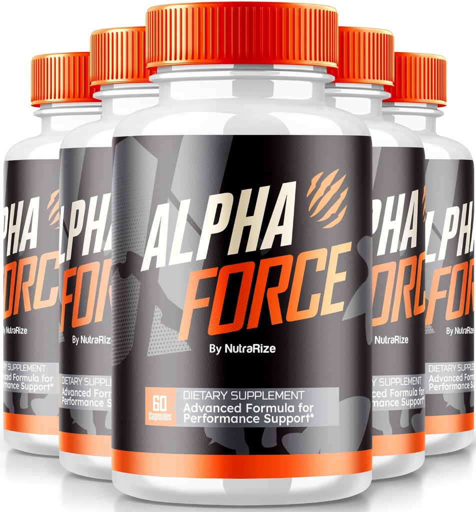 NutraRize (pakk 5 Alpha Force kapslid, kõik looduslikud pillid, et toetada energiat ja jõudlust, toitumise valem üldise tervise, ametlik AlphaForce Review (300 kapslit)