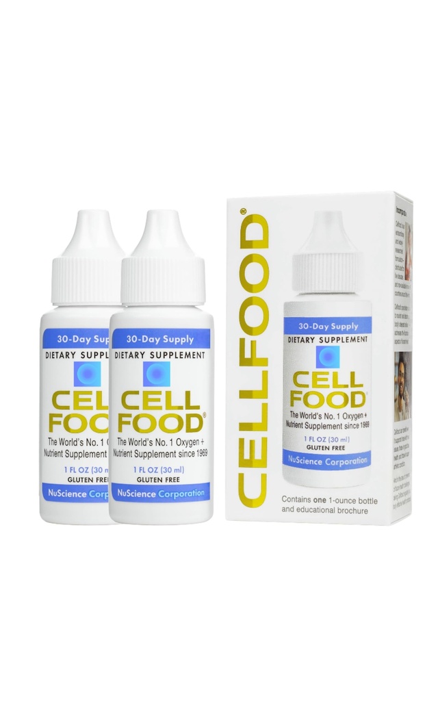 Cellfood Oxygen Boost - 1 fl oz, 2 Pack - Vedel hapnikulisand - Gluteenivaba, Cert Kosher