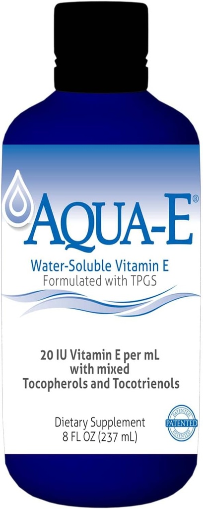 UNIQUE E A.C. Grace Company, Aqua-E Water-Soluble Vitamiin E, tokoferoolid ja tokotrienoolid, 8 fl oz (237 ml)