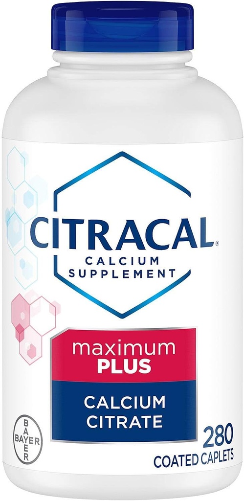 Citracal Maximum Plus Kaltsiumtsitraat Caplets Plus D3 (280 Count)