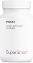 Supersmart - PS100 täiendus 300 mg päevas (fosfatidüülseriin) - Aju tervis ja kaitse - mälu tugi | Mitte-GMO & Gluteenivaba - 60 tabletti