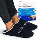 Geel Ice Pack Slippers - pakub kuuma ja külma ravi jalgade valu, neuropaatia valu leevendamiseks jalgadele, Gout Relief, paistes jalad, Plantar Fasciitis ja kanna Spurs - üks suurus sobib kõige rohkem (must)