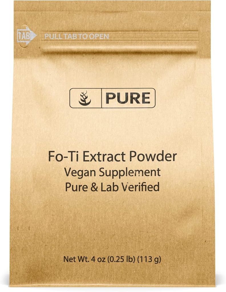 Pure Original Ingredients Fo-Ti Extract Powder (4 oz) Chinese Climbing Eco-Friendly Packaging, Natural & Fine Ground