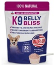 K9 Belly Bliss, All-Natural Soolestiku Tervis Koertele, Vet Heakskiidetud Prebiootikum Koertele Igapäevase Seedetrakti Tugi Ja Koerte Kõhukinnisuse Reljeef, Lihtne Kasutada Topper Kuiv ja Märg Toit, 30 Scoops.