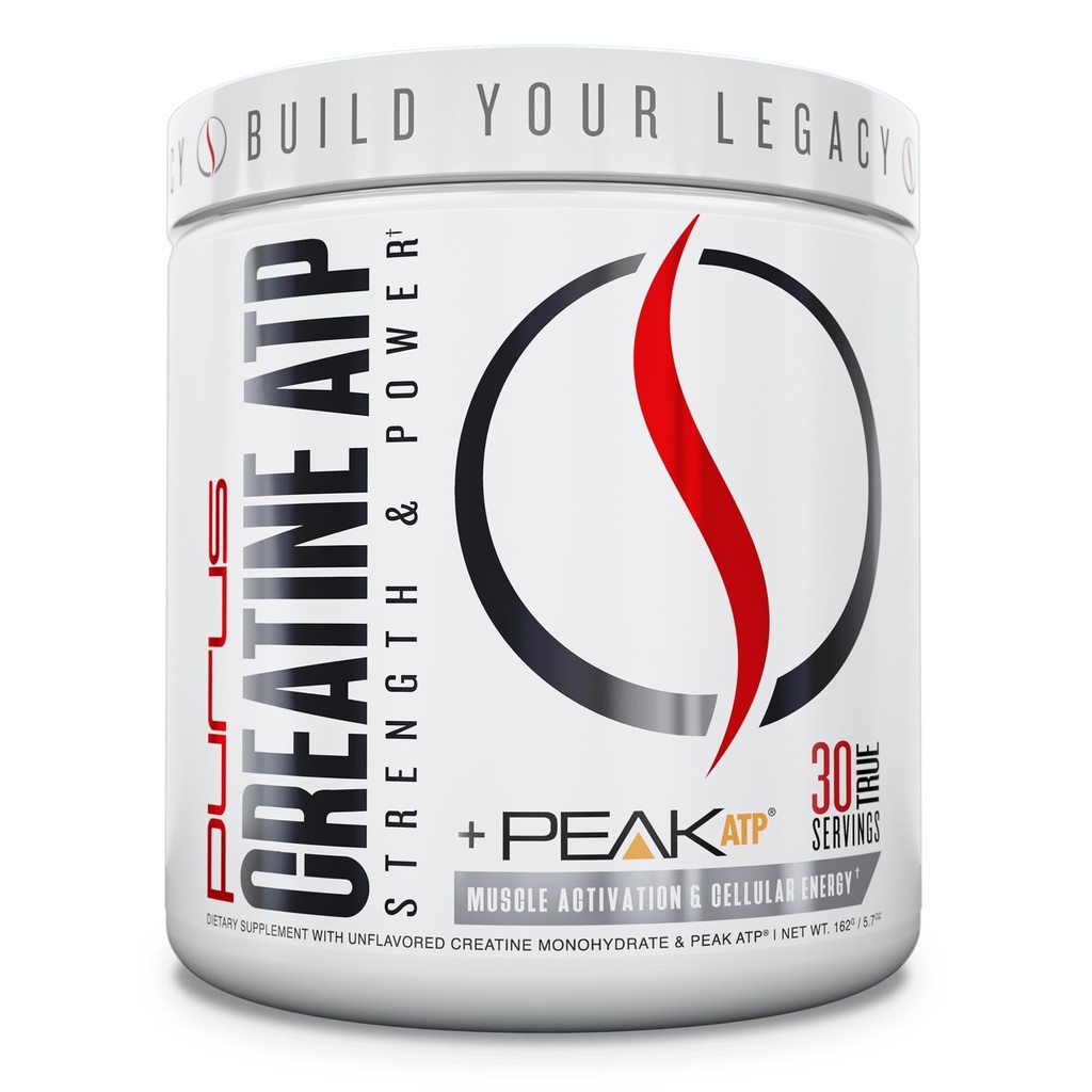 Purus Labs Kreatiin ATP, Peak ATP + Kreatiin Monohüdraat, Maitsestamata - 30 Servings - Lihaste aktiveerimine & Cellular Energy