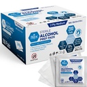 MED PRIDE steriilsed alkoholiprep padjad, antiseptilised, 70% isopropüül, individuaalselt pakitud, meditsiinilised 2 kihid (200 loendit (1. pakk) valged)