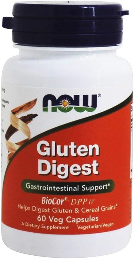 Nüüd toidud - gluteendigest seedetrakti tugi - 60 taimetoitlast kapslit