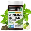 BIO KRAUTER Stinginging Nettle Gummies - 7500 mg Tugevus - 60 närimist - Väike juur 10: 1 ekstrakt - kuseteede tugilisa - Vegan Gummies želatiinivaba valem