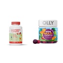 SmartyPants Kids Multivitamiin Gummies ja Fiber Supplement: Omega 3 kalaõli ja OLLY Kids Multivitamiin + probiootiline kummi, seedetrakti ja immuunsüsteemi tugi