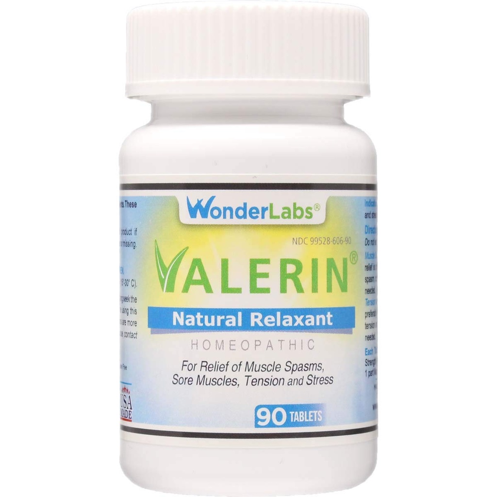 Valerian Natural Lõõgastav pingete leevendamiseks, stressi leevendamiseks, jalakrampide leevendamiseks ja muudeks lihaskrampideks Magneesium, Passion Flower & Valerian Root Lihaste Lõõgastav - (90ct)